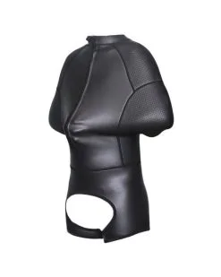 KINKgear Tenue Camisole Complète En Néoprène Noire L