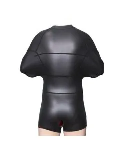 KINKgear Tenue Camisole Complète En Néoprène Noire XL -Sextoys boutique tenue camisole complete en neoprene noire xl 3