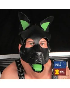 The Red Véritable Masque En Cuir PUPPY Vert