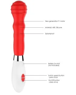 Luminous Vibro Alida 12 X 3.6cm Rouge -Sextoys boutique vibro alida 12 x 36cm rouge 6