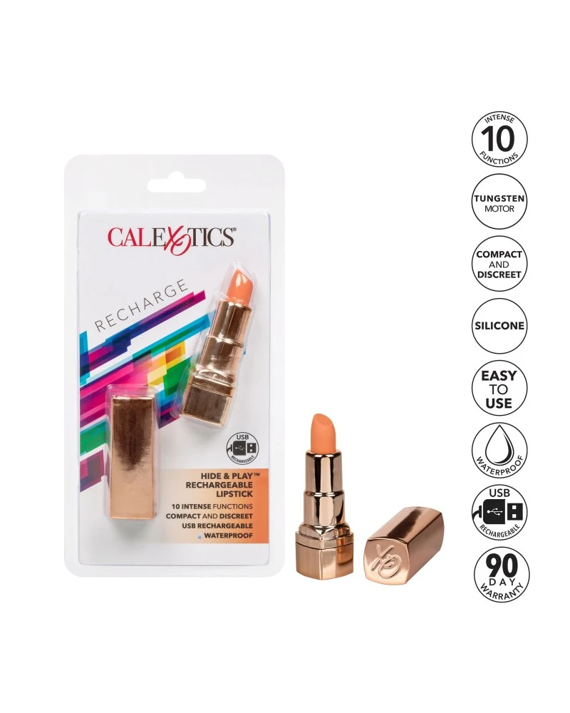 CalExotics Vibro Lipstick 8cm Orange 9 CalExotics Vibro Lipstick 8cm Orange – Image 9