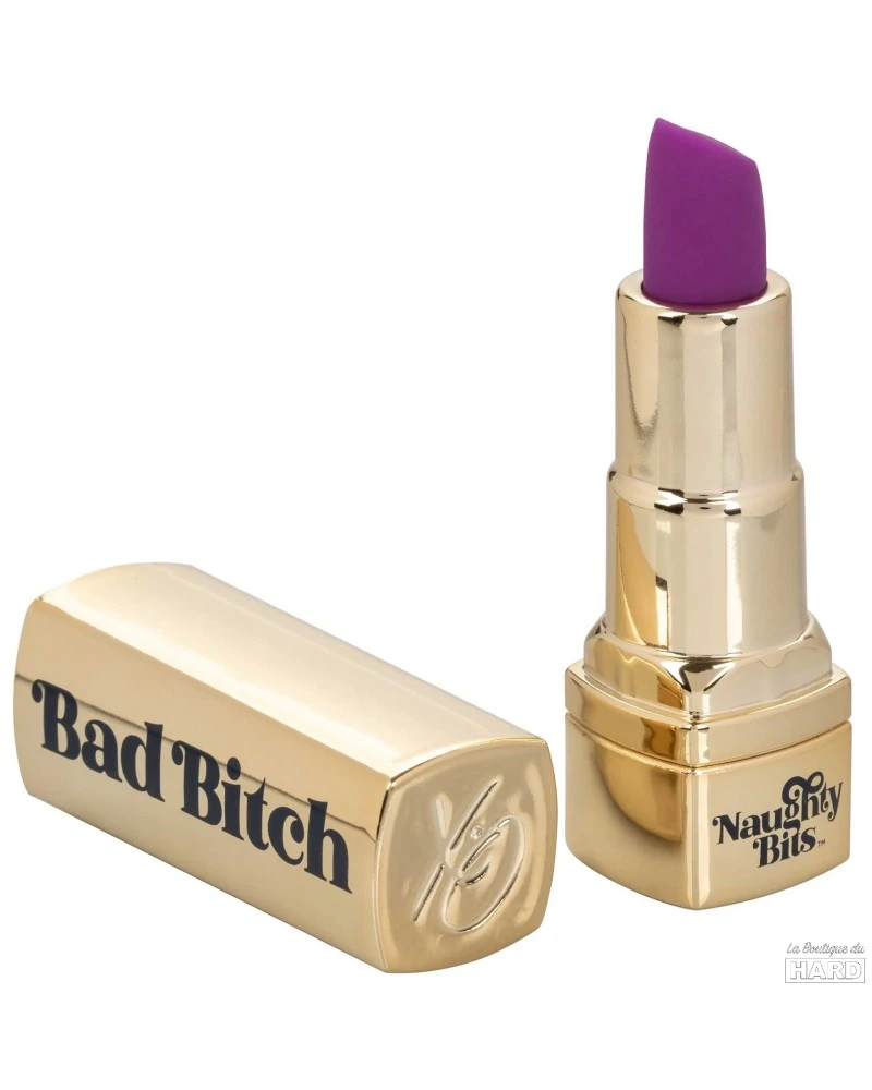 Naughty Bits Vibro Lipstick Bad Bitch 7.5cm Violet 1 Naughty Bits Vibro Lipstick Bad Bitch 7.5cm Violet