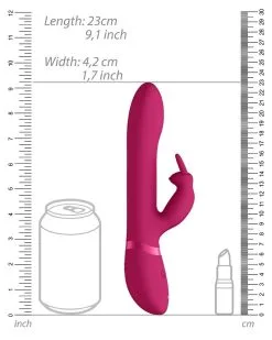 Vibro Rabbit Amoris Vive 23cm Rose -Sextoys boutique vibro rabbit amoris vive 23cm rose 4