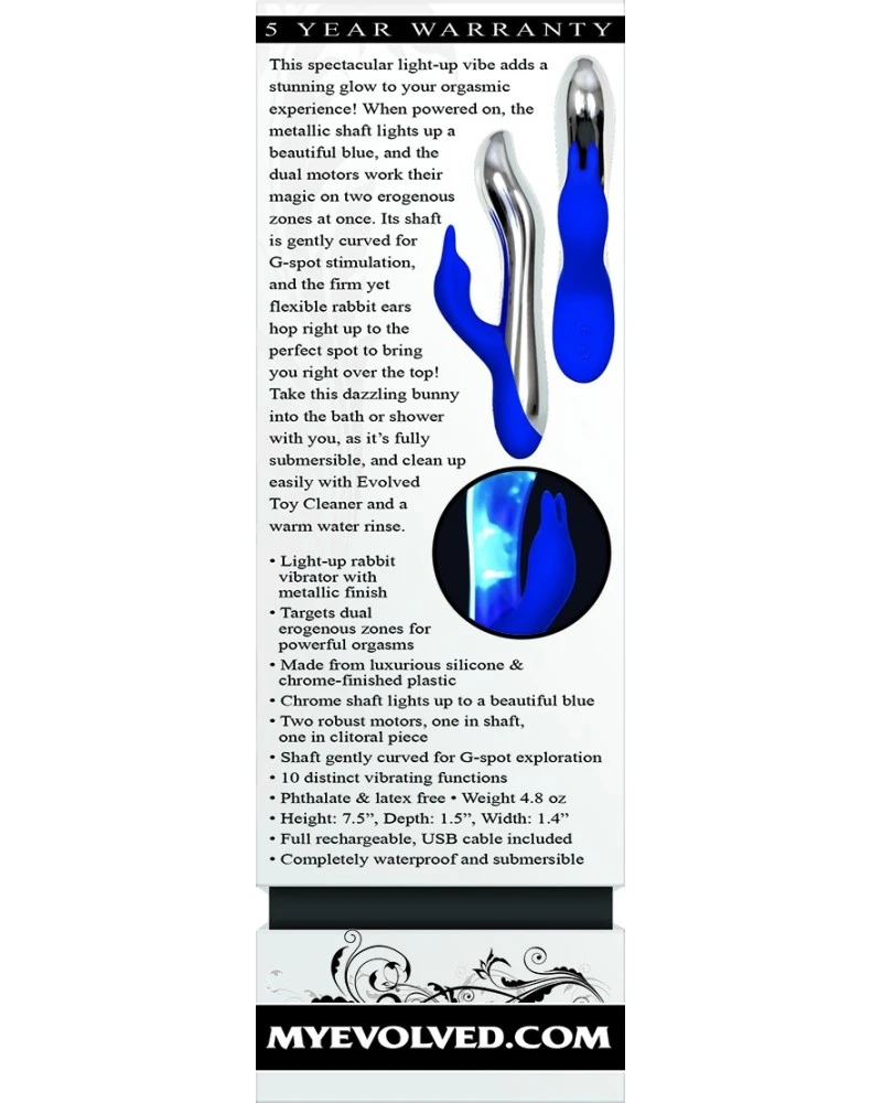 Evolved Vibro Rabbit Bunny Bright 20cm 4 Evolved Vibro Rabbit Bunny Bright 20cm – Image 4