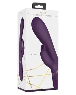 Vive Vibro Rabbit Cato 21 X 3.6cm Violet 8 Vive Vibro Rabbit Cato 21 X 3.6cm Violet -Sextoys boutique vibro rabbit cato 21 x 36cm violet 1