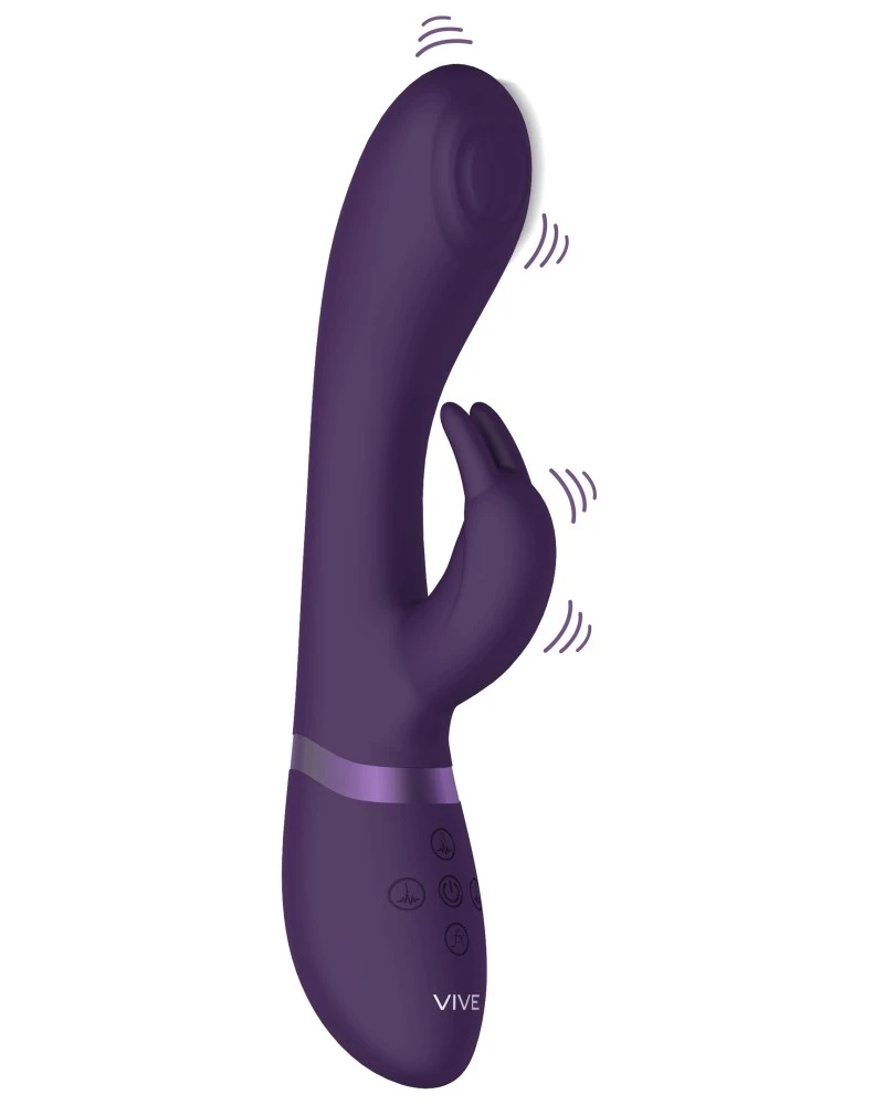 Vive Vibro Rabbit Cato 21 X 3.6cm Violet 3 Vive Vibro Rabbit Cato 21 X 3.6cm Violet – Image 3
