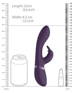 Vive Vibro Rabbit Cato 21 X 3.6cm Violet 11 Vive Vibro Rabbit Cato 21 X 3.6cm Violet -Sextoys boutique vibro rabbit cato 21 x 36cm violet 4