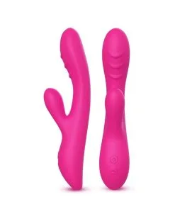 Generique Vibro Rabbit Chauffant Spark 22cm Rose
