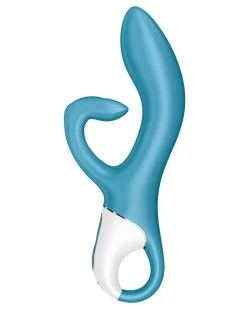 Vibro Rabbit EMBRACE ME Satisfyer 20cm Bleu -Sextoys boutique vibro rabbit embrace me satisfyer 20cm bleu 2