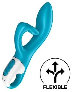Vibro Rabbit EMBRACE ME Satisfyer 20cm Bleu -Sextoys boutique vibro rabbit embrace me satisfyer 20cm bleu 6