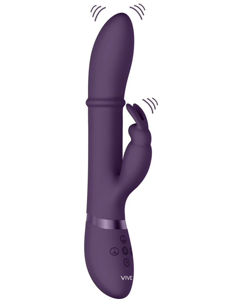 Vive Vibro Rabbit Halo 24.5 X 3.5cm Violet 3 Vive Vibro Rabbit Halo 24.5 X 3.5cm Violet – Image 3