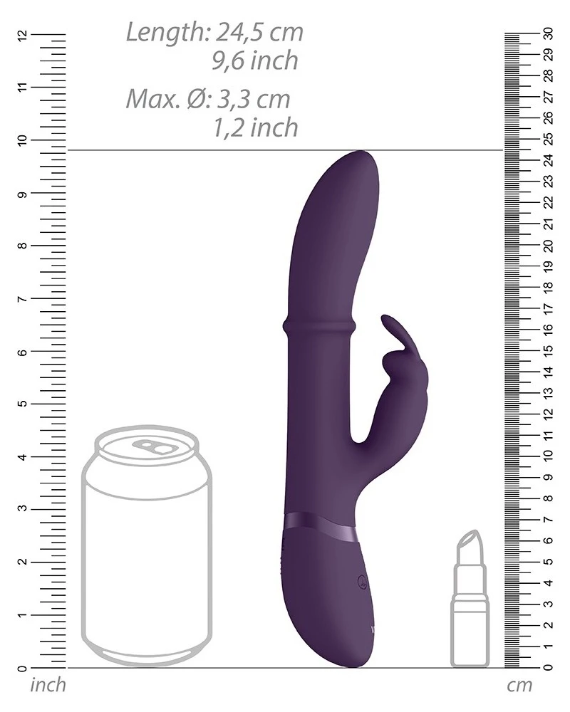 Vive Vibro Rabbit Halo 24.5 X 3.5cm Violet 5 Vive Vibro Rabbit Halo 24.5 X 3.5cm Violet – Image 5