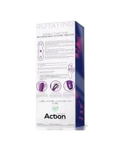 Action Vibro Rabbit Rotating Double 10 X 3.5cm Violet -Sextoys boutique vibro rabbit rotating double 10 x 35cm violet 5