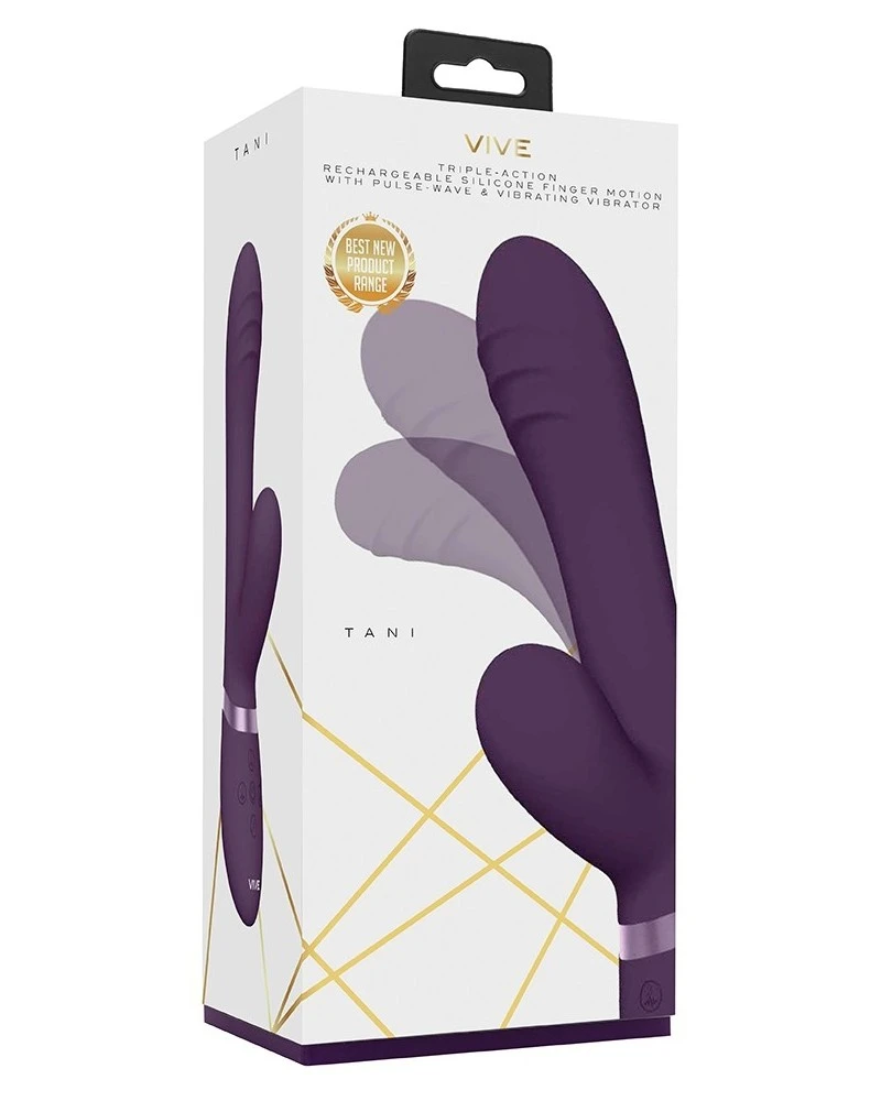 Vive Vibro Rabbit Tani 22 X 3.5cm Violet 2 Vive Vibro Rabbit Tani 22 X 3.5cm Violet – Image 2