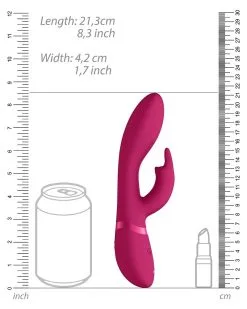Vive Vibro Rabbit Zosia 21 X 3.7cm Rose -Sextoys boutique vibro rabbit zosia 21 x 37cm rose 4