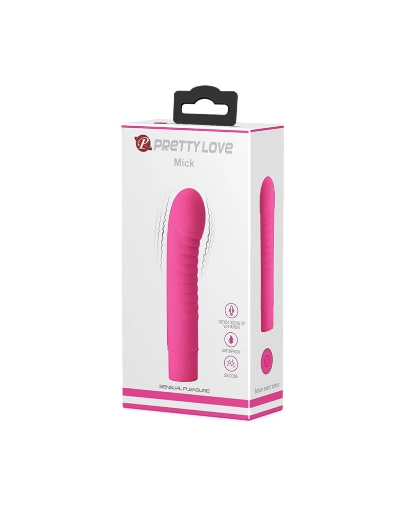 Vibromasseur Mick Pretty Love 10 X 2.7 Cm Fuschia 2 Vibromasseur Mick Pretty Love 10 X 2.7 Cm Fuschia – Image 2