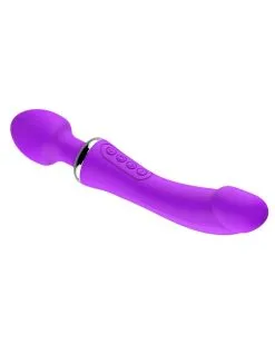 Generique Wand Et Vibro Double End 22cm Violet -Sextoys boutique wand et vibro double end 22cm violet 2