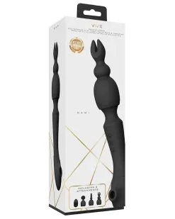 Wand Multi Nami Vive 22cm Noir 8 Wand Multi Nami Vive 22cm Noir -Sextoys boutique wand multi nami vive 22cm noir 1